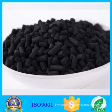 Granular sulphur activated carbon removing metallic mercury ( Hg )